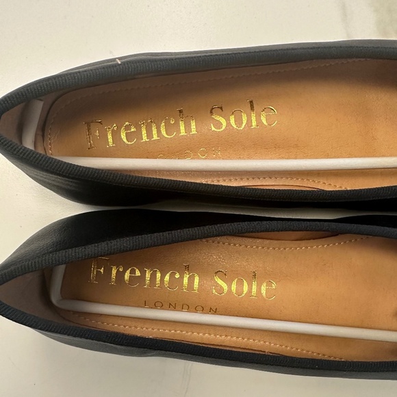 FRENCH SOLE Lola Black Leather Round Toe Ballet Flats - EUR 42 - Picture 7 of 15